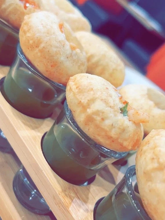 Authentic Gol Gappa at Bollywood Indian Cuisine in Edmonton, AB